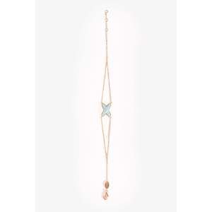 Chaumet 18K Gold Turquoise & Diamond 'Jeux de Liens' Bracelet